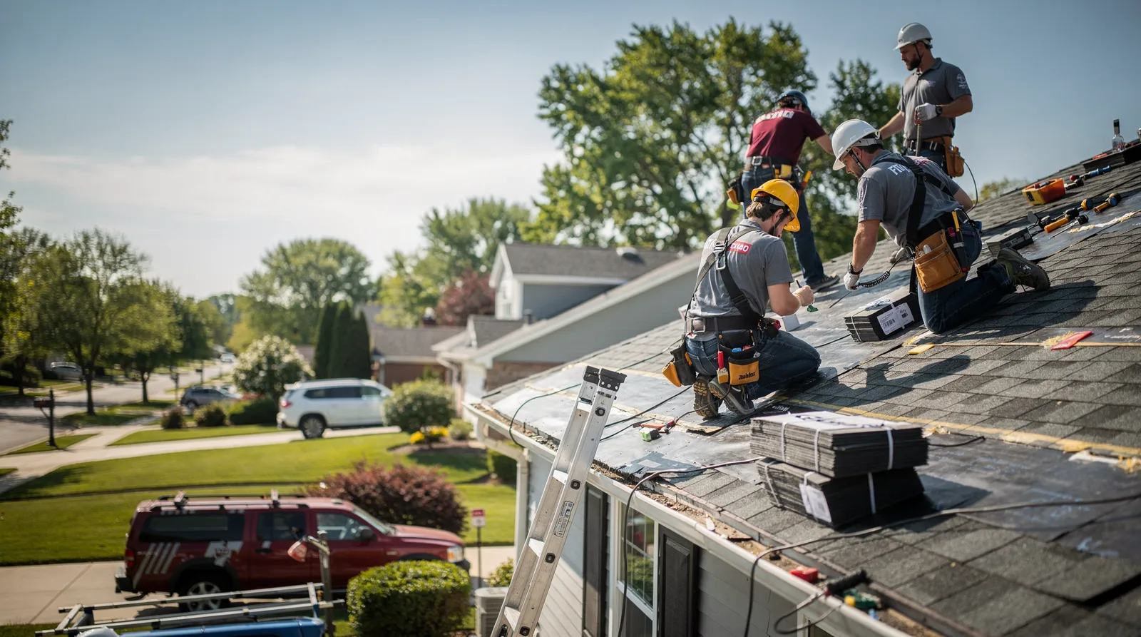 Roof Repair in Le Roy, IL around you